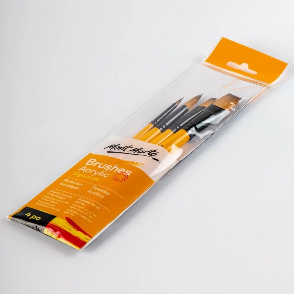 Acrylic Brushes Signature 4pc