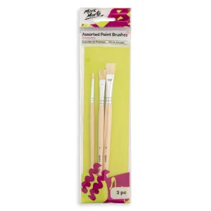 Assorted Paint Brushes Discovery 3pc