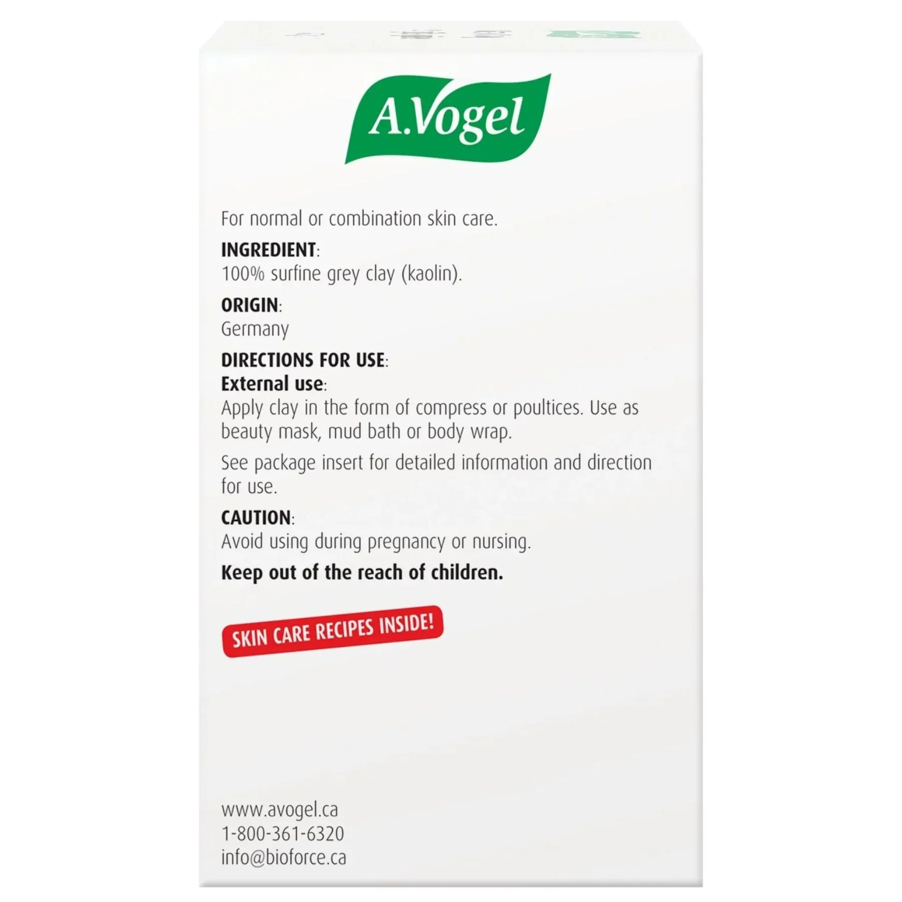 A.Vogel Green Clay 900g