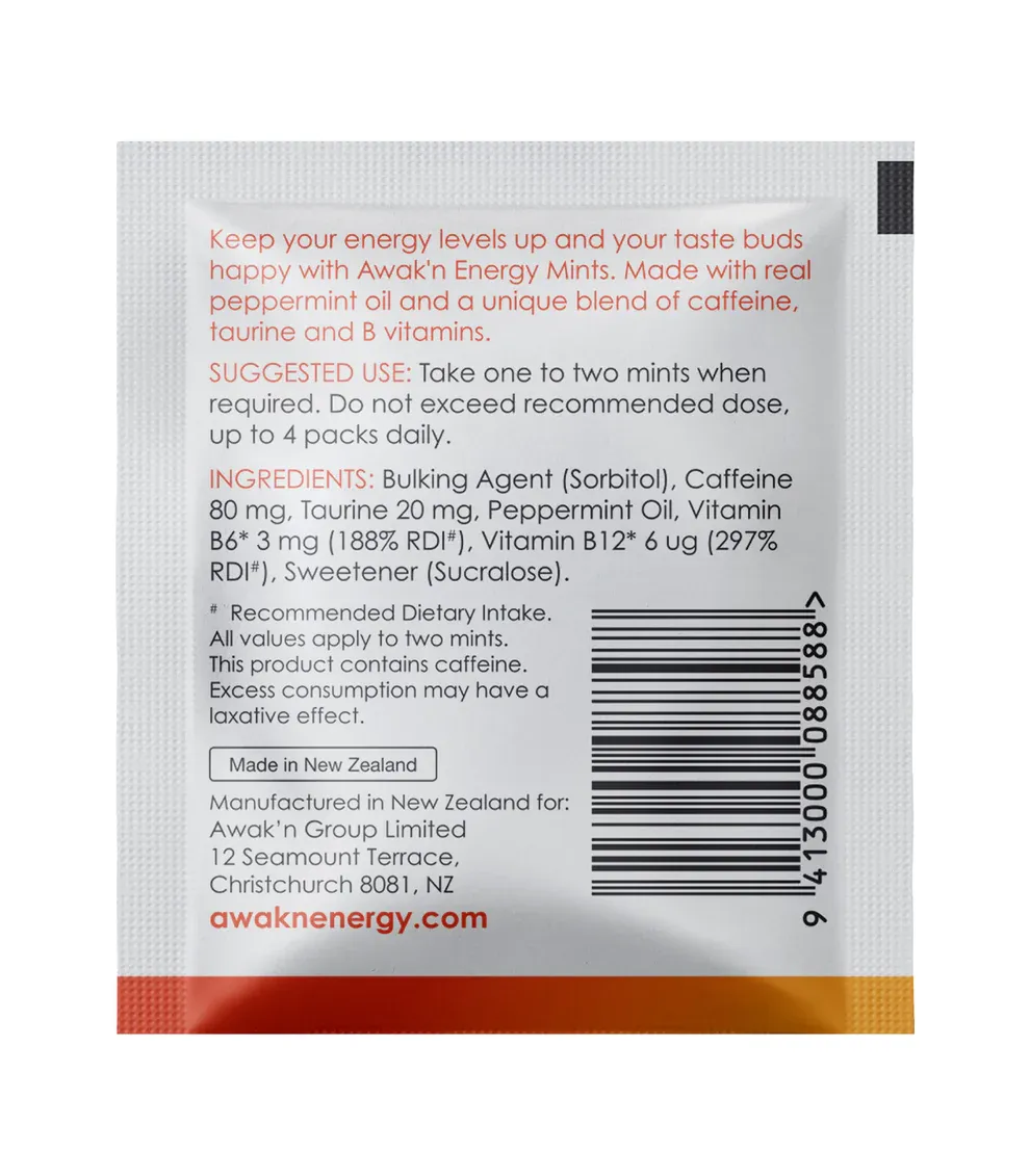 Awak'n Energy Mints