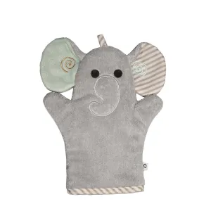 Baby Snow Terry Bath Mitt - Elle the Elephant