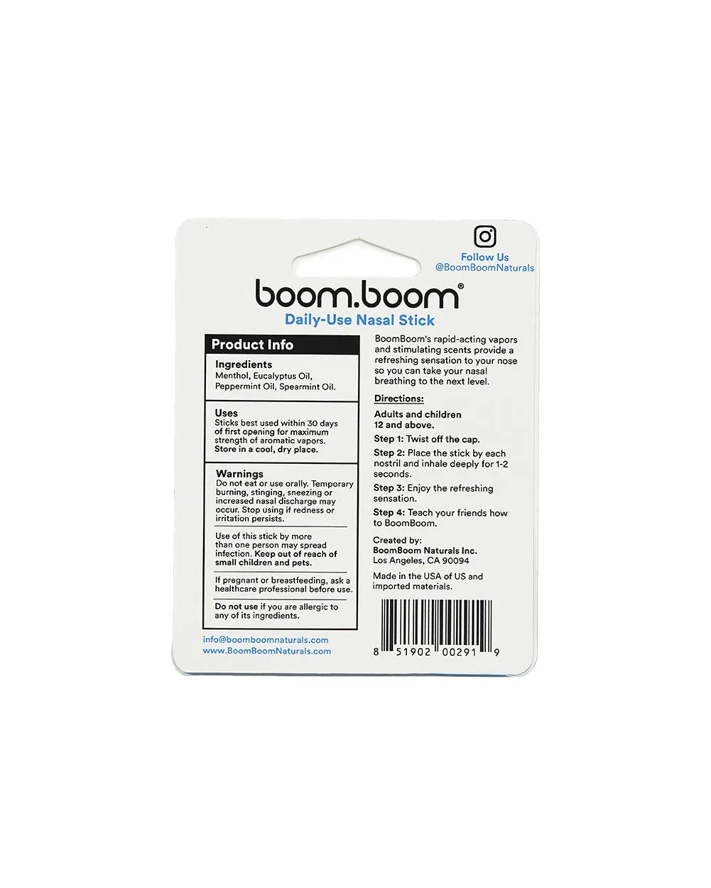 BoomBoom Refreshing Mint Inhaler