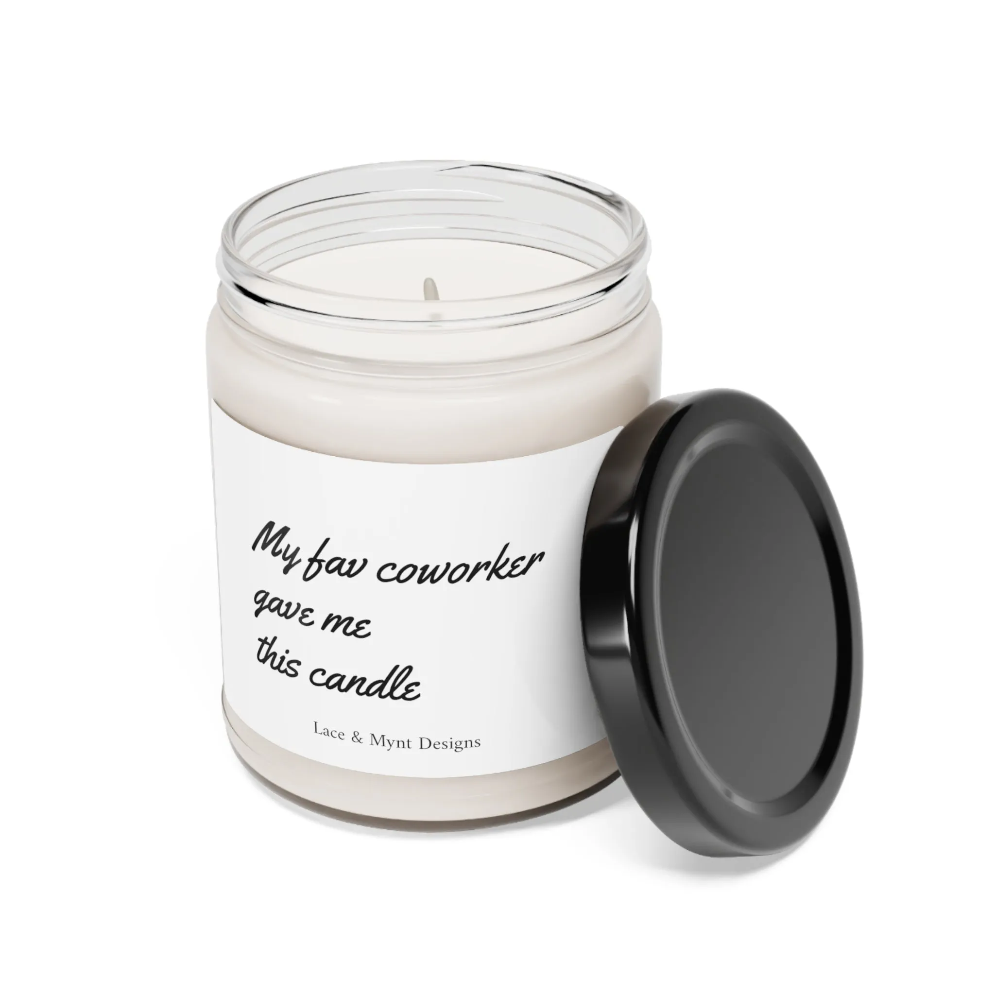 My Fav Coworker Gave me this candle Work Candles Funny candles Comedy Gifts Friend Gifts Scented Soy Candle, 9oz
