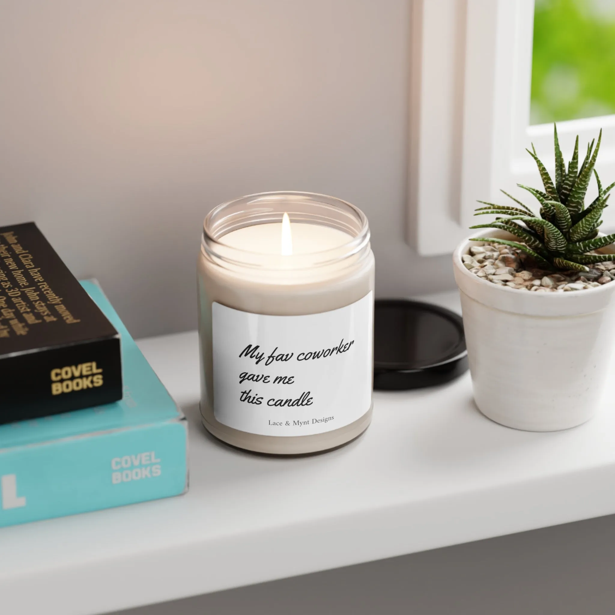 My Fav Coworker Gave me this candle Work Candles Funny candles Comedy Gifts Friend Gifts Scented Soy Candle, 9oz