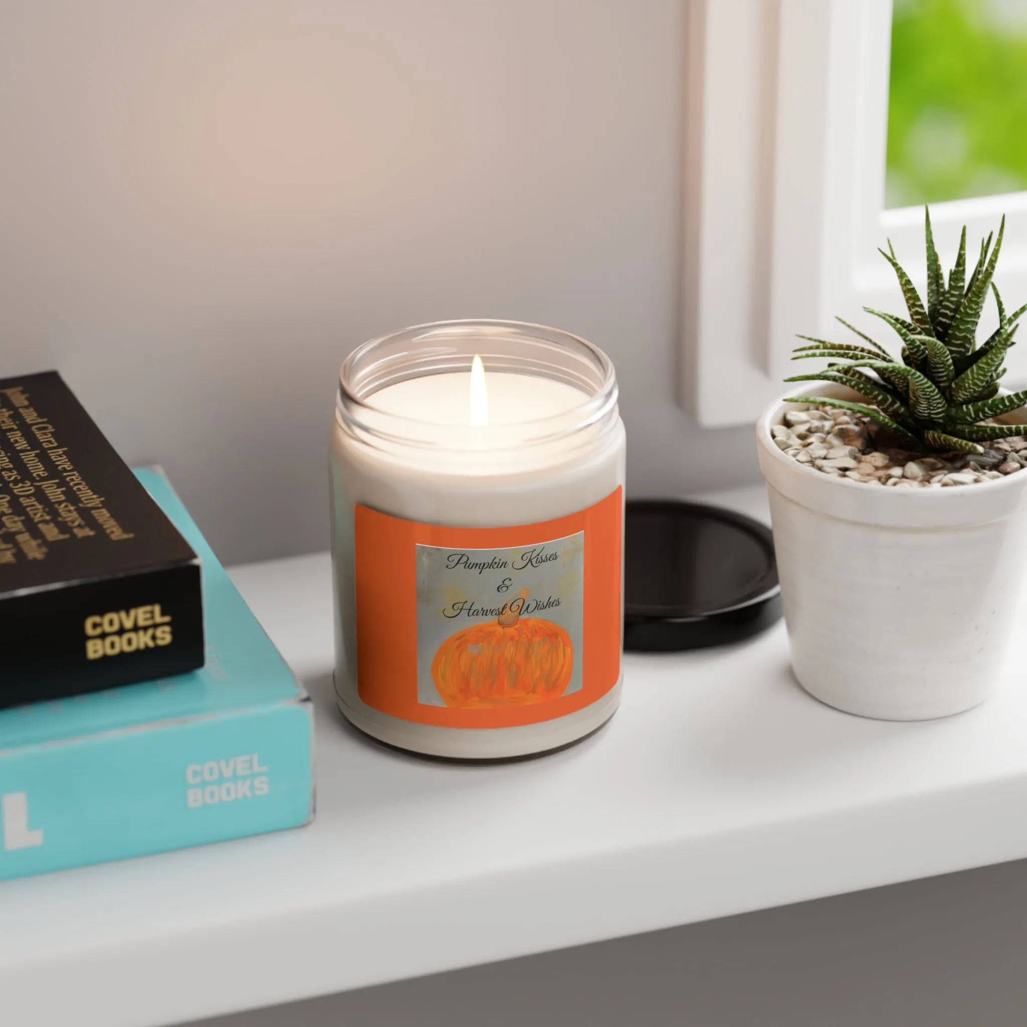 Pumpkin Kisses & Harvest Wishes Scented Soy Candle, 9oz
