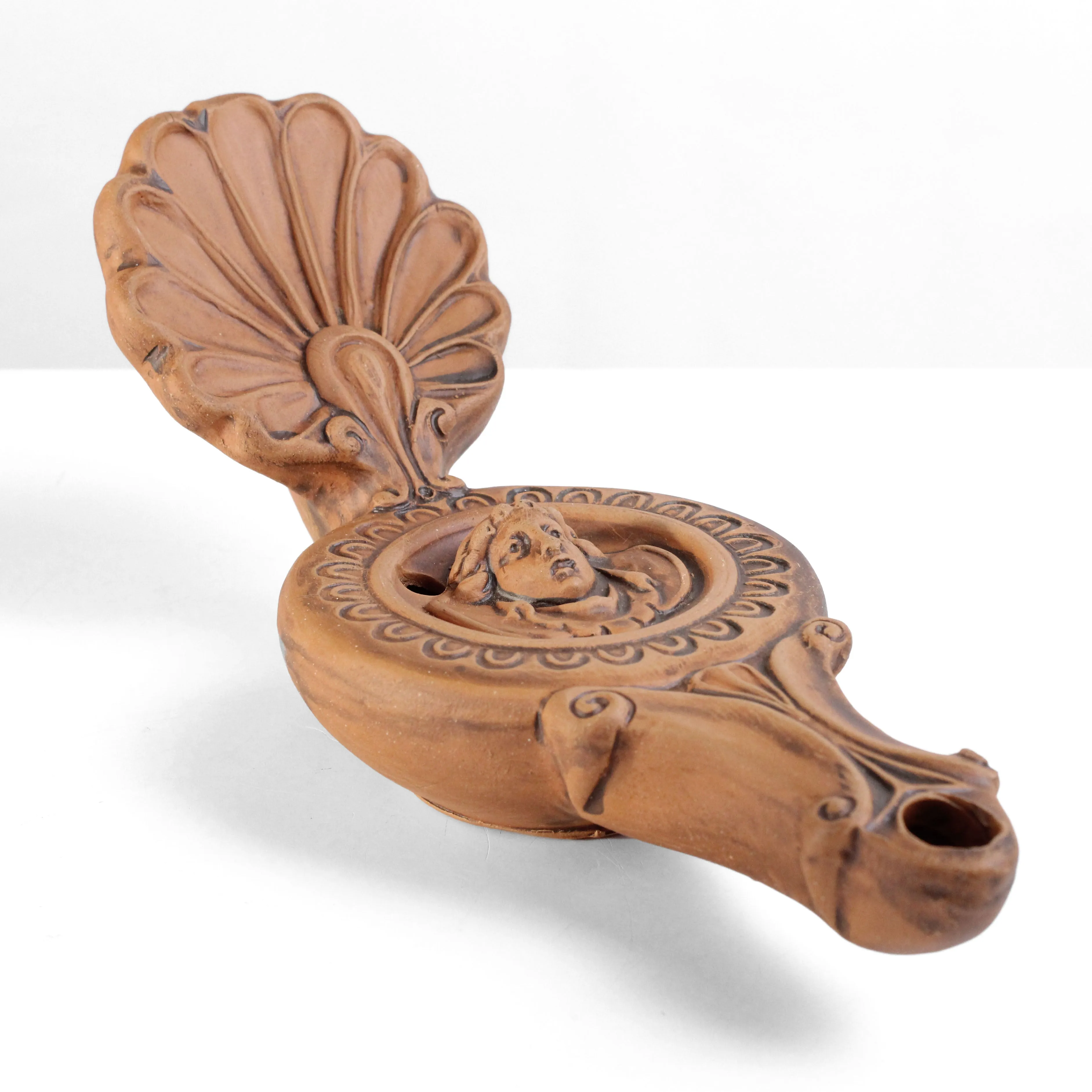 Theater mask Oil lamp