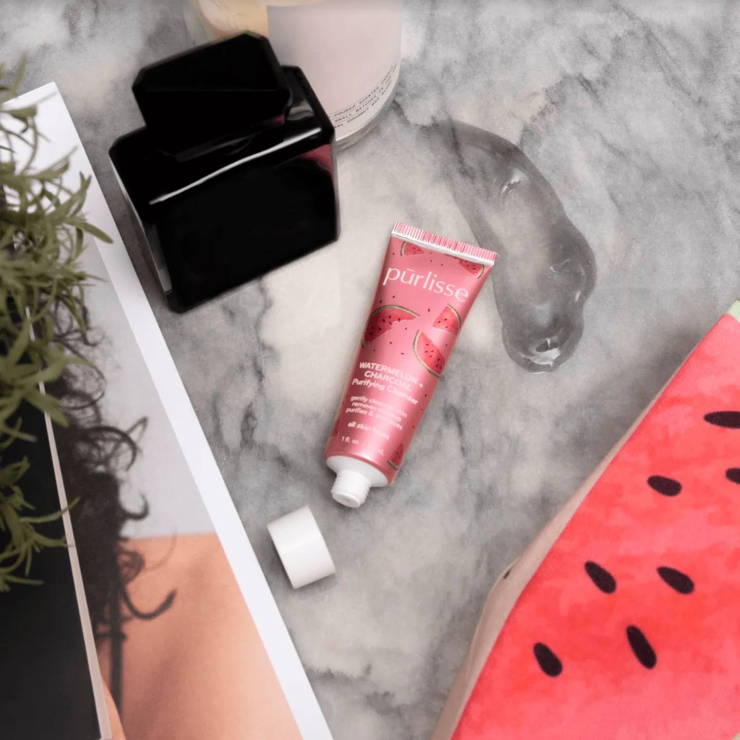 TRAVEL - Watermelon   Charcoal Purifying Cleanser